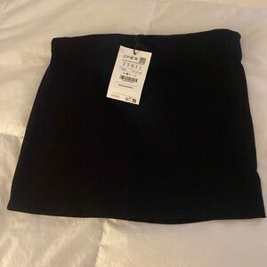 Pull and bear black mini skirt